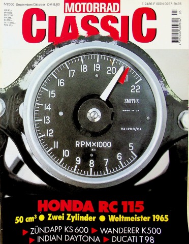 Deckblatt Motorrad Classic (05/2000)